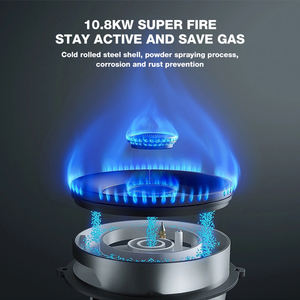 طباخ بالفرن 5 شعلة للبيع بالجملة من الفولاذ المقاوم للصدأ نطاق غاز مضمن مقاوم للحريق لبيوت الفنادق - Product Image 6