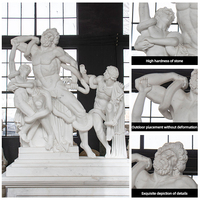 Sculpture personnalisée en marbre style Apollon et les Muses pour la décoration de jardin extérieur