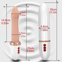 Automatischer G-Punkt-Schub Einziehbares Sexspielzeug Teleskop-Dildo vibrator Weibliche Masturbation Sex Machine Made High Silicone