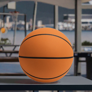 Ballon de basketball taille 7 officiel, prix usine, matériau PU, logo personnalisé, ballon d'entraînement durable, caoutchouc butyle de haute qualité - Product Image 3