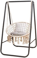 Chaise hamac à bascule, siégé en acier, Portable, pour l'extérieur et l'intérieur, nouveauté, avec support