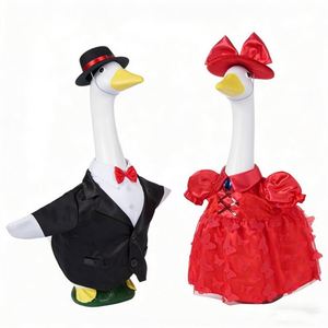 Traje de falda de tul floral de poliéster para decoración de pato de jardín, estilo princesa, de 23 pulgadas, para estatua de jardín exterior - Product Image 4
