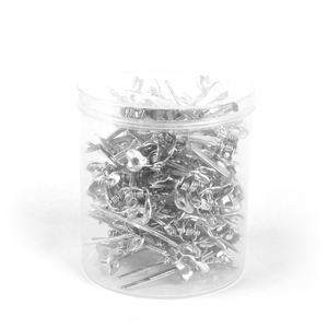 SHANGZHIYI - Pinzas para el Cabello con Forma de Clip <span class=keywords><strong>Ondulado</strong></span>, de Aluminio Duradero, Color Plateado Premium, Personalizadas, con Impresión Láser, para Moños, Salón de Belleza - Product Image 5