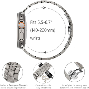 Nueva Correa de Reloj Inteligente para Hombre, Impermeable, de Aleación de Metal de Lujo, Correa de Titanio para <span class=keywords><strong>Apple</strong></span> <span class=keywords><strong>Watch</strong></span> <span class=keywords><strong>Ultra</strong></span> - Product Image 4