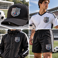 Écussons thermocollants 3D en TPU personnalisés en usine, logo d'équipe de football en relief argenté métallisé pour uniformes, vêtements de sport et vestes