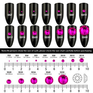 บลิงอินบ็อ<span class=keywords><strong>ก</strong></span>ซ์ 14400 ชิ้น ไซส์ SS6-SS30 คริสตัลเรซิ่นแบบแบน ไม่ใช้ความร้อน ติดเสื้อผ้า เล็บ และเครื่องประดับ - Product Image 3