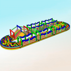 5K carrera de atracciones inflable combo parque de obstáculos inflables - Product Image 1