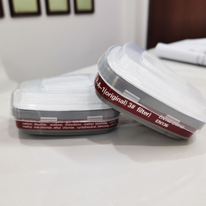 Ce chứng nhận tái sử dụng Silicone nửa mặt nạ Mặt nạ cho sơn Hàn Sanding hóa chất bảo vệ với 2 bộ lọc - Product Image 6