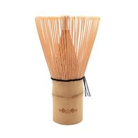 Fouet à matcha traditionnel japonais à 100 brins, fait main en bambou blanc, fouet à matcha en bambou pour la cérémonie du thé