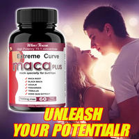 Vente en gros usine : Extrait de racine de Maca noire, Maca Plus pour des courbes extrêmes, Capsules de Maca pour l'augmentation des fesses et des hanches, Complément pour adultes, 60 gélules