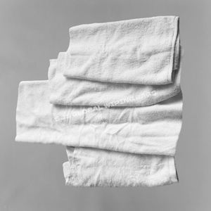 Chiffons en coton 100% recyclé blanc pour le nettoyage industriel - Product Image 1