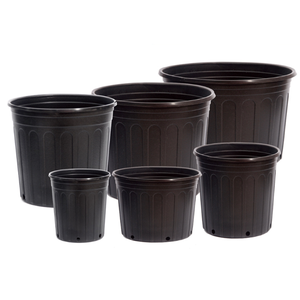 Pot de fleurs en plastique PP souple noir écologique, moulé par soufflage, pour jardin domestique, non revêtu, modèle JN, neuf, fourni par l'usine - Product Image 3