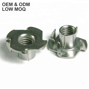 DIN1624 Stainless Steel Three Four Prongs Locking <strong>Tee</strong> Claw <strong>Nut</strong> for Furniture Healthcare Mining Applications - Product Image 1
