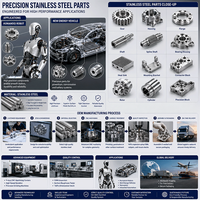 Pièces CNC personnalisées en acier inoxydable 304 et 316, composants métalliques usinés avec précision, service d'usinage 4 axes et 5 axes