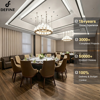Ensemble de mobilier de restaurant commercial moderne en cuir sur mesure, ensemble complet, tables et chaises pour salle à manger
