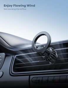 Lamicall STCV03 超強力N52磁石 車載スマホホルダー エアベント式 強力マグネット式 車用携帯電話クリップ ユニバーサル - Product Image 4