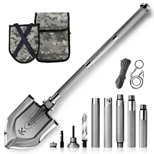 High Quality Multi-functional Folding Shovel Ultimate Survival Tool Shovel Folding Multitool Camping Shovel