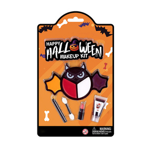 Peinture corporelle pour le visage à effet spécial 5 couleurs avec faux sang, rouge à lèvres rouge et pinceaux pour fournitures de fête Cosplay - Product Image 1