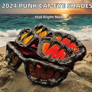 Gafas <span class=keywords><strong>de</strong></span> <span class=keywords><strong>Sol</strong></span> Unisex Personalizadas <span class=keywords><strong>de</strong></span> Vanguardia, Estilo Americano Oscuro, Hechas a Mano, Estilo Venom para Fiestas, Modernas, Polarizadas UV380, Montura Completa - Product Image 4