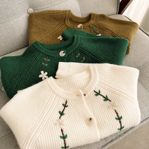 Bajo Moq al por mayor niños pequeños suéter de punto de gran tamaño jerseys de punto bebé niña suéter <span class=keywords><strong>chaleco</strong></span> para niñas - Product Image 4