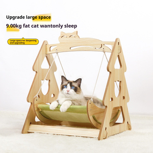 Heybo Fectory直销价格宠物玩具木猫吊床现代风格宠物吊床猫屋 - Product Image 4