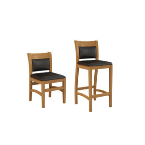 Sillas de Comedor de Madera Maciza al por Mayor, Taburetes de Bar Estilo Americano, <span class=keywords><strong>Muebles</strong></span> de Restaurante de Madera Estilo Retro - Product Image 1