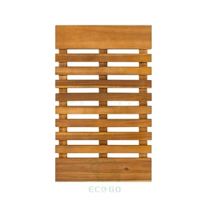 Tapis de bain en bois d'acacia, naturel, moderne, classique, séchage rapide, lavable, doux, antidérapant, pour intérieur, extérieur, douche, salle de bain, baignoire - Product Image 1