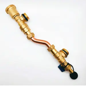 Floor Heating System Brass Manifold Air Vent Differential Pressure Room HVAC Bypass Control Valve