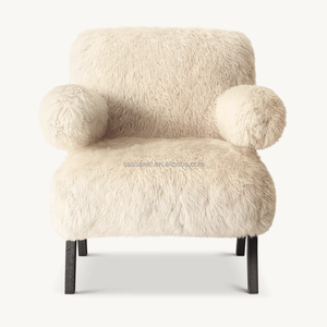 Sillón de Salón con Tapicería Suave OEM Sassanid, Sillón de Piel de Oveja Jakob - Product Image 2