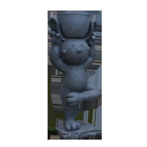 Pot de fleurs en forme de lapin, décoration de jardin, sculpture d'extérieur, jardinière animale de dessin animé pour aménagement paysager - Product Image 5