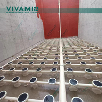 Diffuseur d'air à microbulles en membrane EPDM pour le traitement des eaux usées industrielles, réservoir d'aération, transfert d'oxygène