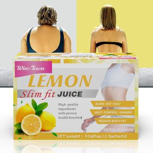 Winstown OEM Lemon Slim Fit, Polvo Detox, Control del Hambre, Ingredientes Naturales, Pérdida <span class=keywords><strong>de</strong></span> Peso Instantánea, Polvo <span class=keywords><strong>de</strong></span> <span class=keywords><strong>Jugo</strong></span> <span class=keywords><strong>de</strong></span> Limón - Product Image 2