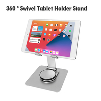 Support de tablette portable mobile rotatif réglable en aluminium Charmount Support en métal Supports de tablette PC