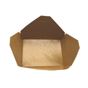 Caja de Pasta Personalizada de Alta Gama Resistente a la Grasa, Contenedor de Alimentos de Papel Kraft Marrón, Caja de Embalaje Cuadrada <span class=keywords><strong>para</strong></span> Ensaladas y Comida Rápida - Product Image 5