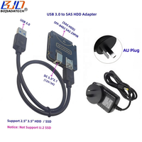 Tarjeta convertidora SFF-8482 SAS de 29 pines + cable de datos USB 3.0 + adaptador de fuente de alimentación CC de 12 V y 3 A para unidades de disco duro de 2,5 y 3,5 pulgadas