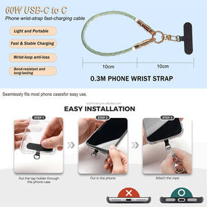 Haute qualité Nylon 60W type-c câble <span class=keywords><strong>de</strong></span> <span class=keywords><strong>données</strong></span> <span class=keywords><strong>de</strong></span> charge rapide coloré téléphone lanière à tricoter 2-en-<span class=keywords><strong>1</strong></span> pour téléphone portable et ordinateur - Product Image 5