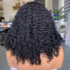 Cheveux bouclés Super Double Drawn avec fermeture/frontale en gros, 100% cheveux non traités dans l'extension de cheveux humains - Product Image 1