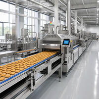 Machine automatique de cuisson de biscuits, machine à fabriquer des biscuits robustes, machine à fabriquer des biscuits en couches de chocolat