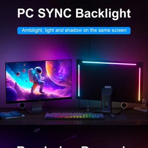 Tira de Luces LED de Colores con Sincronización con el PC, 24", 27", 32", Lámpara Decorativa RGB para Ambiente de Juego de Computadora - Product Image 6