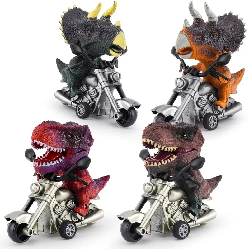 Vente en gros Tyrannosaurus rex moto modèle ornements dinosaure locomotive gâteau cuisson ornements garçon jouets