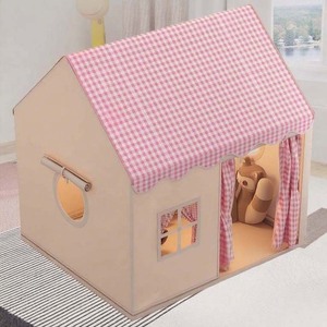 Nueva Carpa Infantil Grande a Cuadros Rosas para Jugar en Interiores y Exteriores, Ideal para Jugar y Fiestas, Carpa Interior Perfecta - Product Image 6