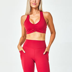 <b>Women</b> Stretch <b>Compression</b> Sports <b>Tights</b> Comfort Scrunch Yoga Leggings Fitness Bottom Ruched Sports Bra Workout Gym Yoga Pants - Product Image 4