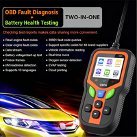 Lecteur de code OBD2 V321, scanner de diagnostic automobile, lecture/effacement des codes, détection des pannes de voiture, capteur d'oxygène, écran LCD, Android/Windows/iOS