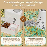 Dispositivo Multifuncional Antivuelco Integrado para Alimentación y Bebida, Comedero Automático a Prueba de Fugas, Tazón de Agua para Mascotas