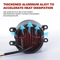 Loyo Top vente universel antibrouillard Ip67 voiture lumière Led rond antibrouillard conduite feux pour Toyota Lexus Camry Gs350 Scion
