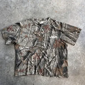 ZSSM Custom Manufacturer High Quality Tee Camouflage T-shirt Screen Printing Men Camo T Shirt