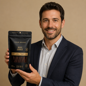 Sachet Doypack ODM OEM avec fenêtre, écologique, refermable, de qualité alimentaire, résistant à l'humidité pour bœuf séché - Product Image 2