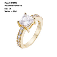 Bague de fiançailles et de mariage vintage en argent 925 plaqué or 14 carats avec moissanite, testée positivement au diamant, pour cadeau