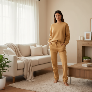 Tuta Sportiva Louis Luna 2 Pezzi Oversize con Felpa e Pantaloni, Abbigliamento Casual da Donna H7022-6 H7023-6 X/L-XL/2XL - Product Image 2