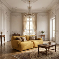 Modernes Modulares Kompressions-Sofa, Vakuumverpacktes Knochenloses Cloud-Loveseat, Stoff-Ecksofa für Wohnzimmer und Apartment